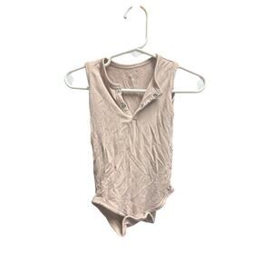 KYTE Baby Bamboo Bodysuit Tank, 6-12mo, Blush/Light Pink